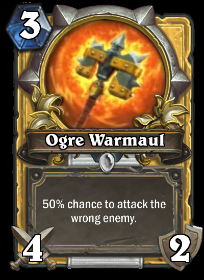 InnkeeperApp's tweet image. Our favorite #GoblinsvsGnomes card so far is the #OgreWarmaul! Think of the chaos! What's yours? #Hearthstone