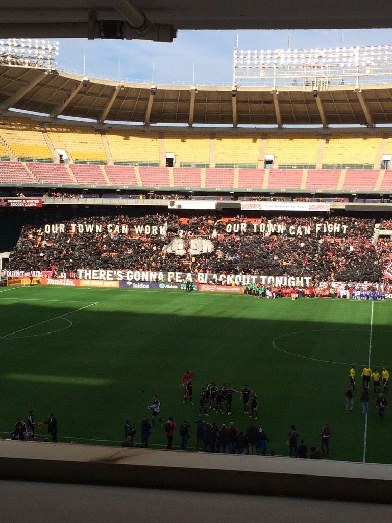 DC United supporters came out in force