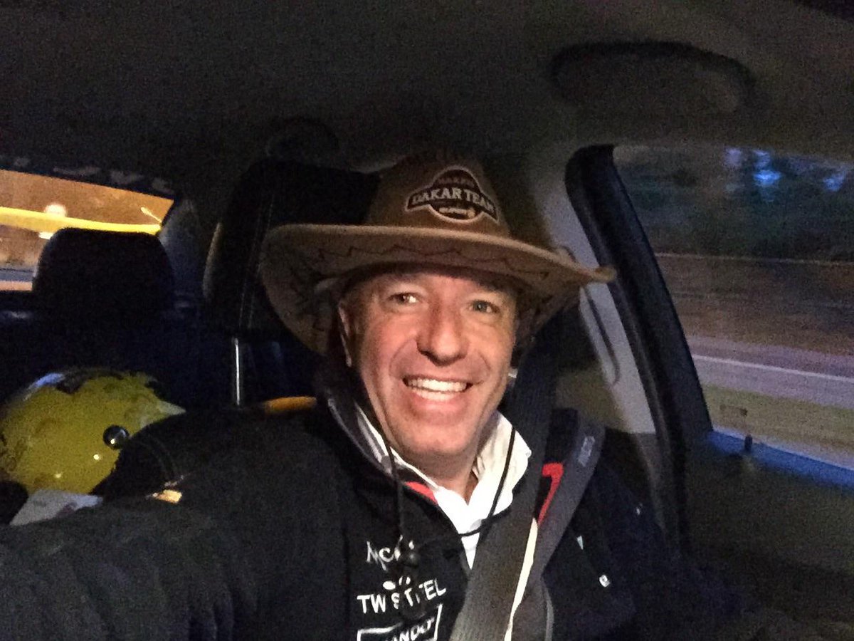 TimCoronel's tweet photo. Party on the podium in Valkenswaard! I was not allowed to jump :-( 
#dakar2015 #RTLGP #eatmydust @preproloog http://t.co/7UYxCIfopG