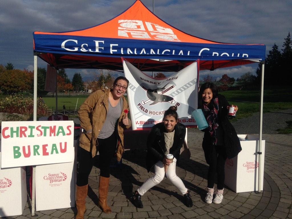SurreySharks's tweet photo. Come on out to Tamanawis Park to donate toys to the Christmas Bureau! We're here and have the hot chocolate ready! http://t.co/818LRco3Ea