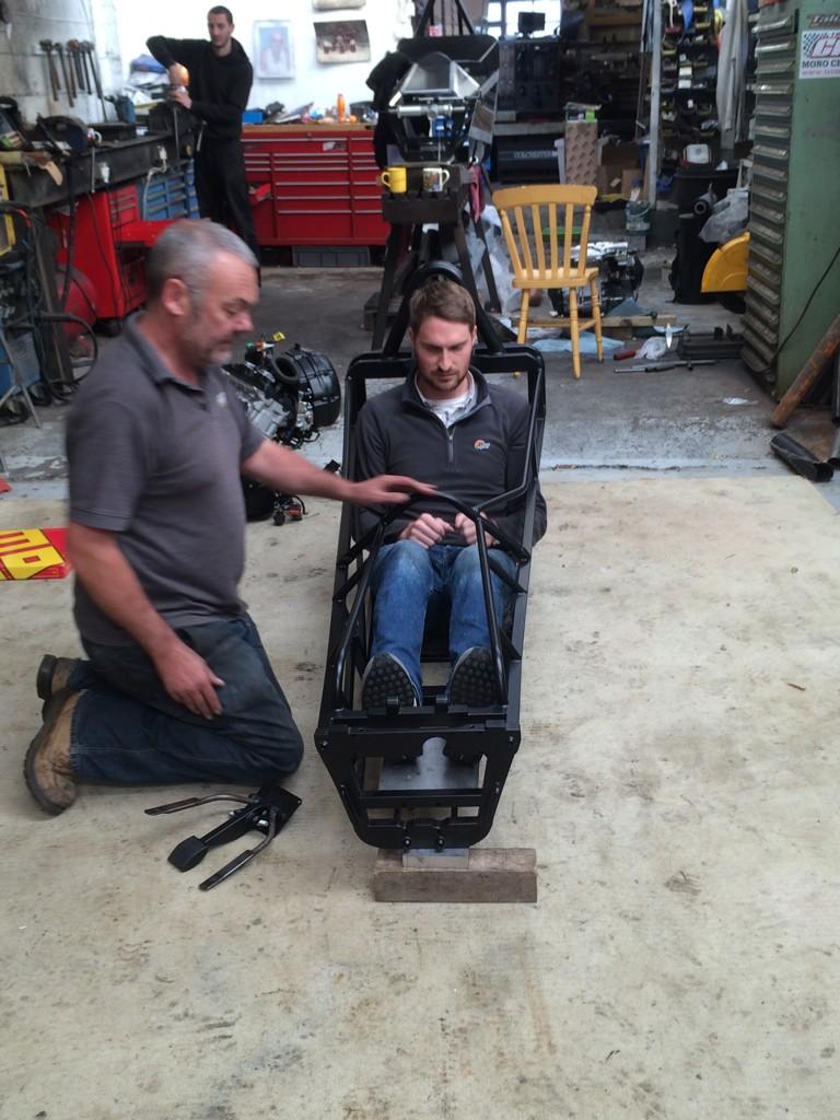 Getting comfy in the Empire 00 Evo ready for 2015 season - snug fit! <a href="/EmpireRaceCars/">Empire Racing</a>