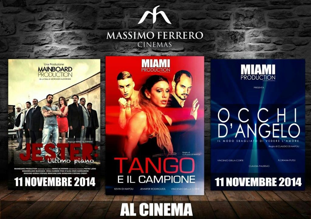 -3 #cinemaAmbassade #Eur #Roma #3film #1sera #TanteEmozioni #VincenzoDellaCorte #MIAMIproduction #MAINBOARDproduction