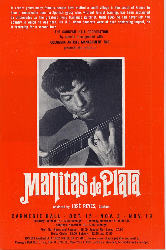 carnegiehall's tweet photo. We remember the popular Flamenco guitarist Manitas de Plata, who performed here 11 times. http://t.co/Mdou2mFNwG http://t.co/xjdFAd2gjq