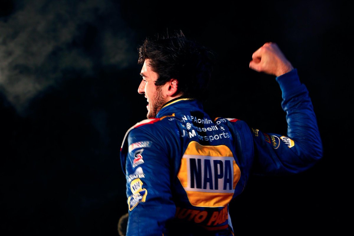 NASCAR's tweet photo. 18-years old - and a #NASCAR champion. 

Ladies and gentlemen, @chaseelliott. http://t.co/UAf0PpH2dJ