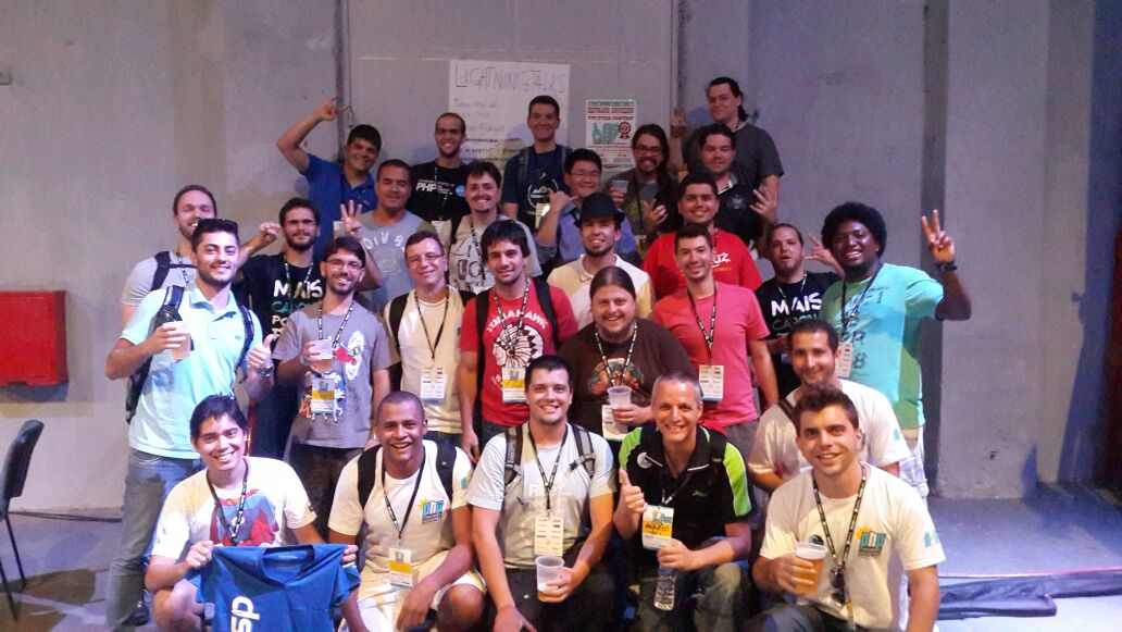 mariorez's tweet image. Brazilian caravan at the #PHPConfAr . Congratulations to all the speakers and organizers for this great event