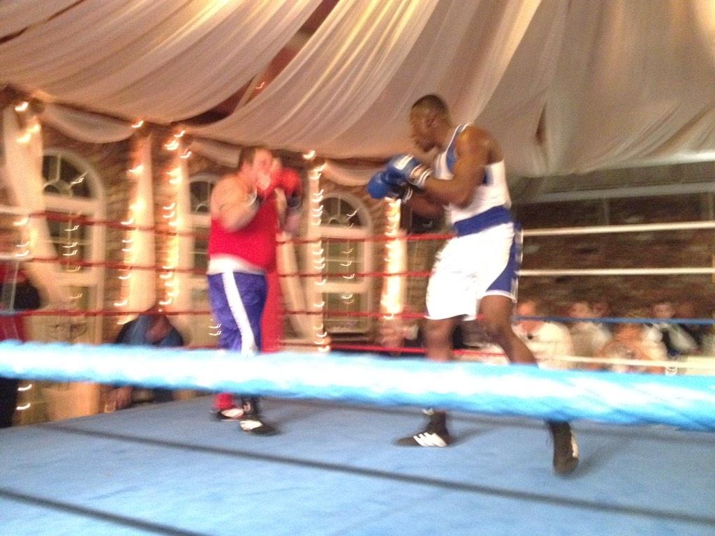 mosssidefirebox's tweet photo. @OOmoregie_Boxer on his way to his points decision tonight. A good performance finishing a good weekend for him http://t.co/swfOZKrHMf