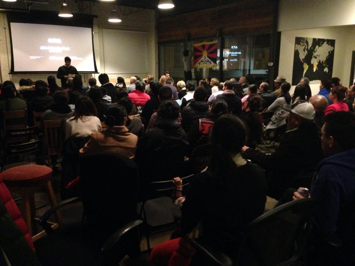 Full house at Canadian premiere of Bringing #Tibet Home <a href="/propellercoffee/">Propeller Coffee</a>