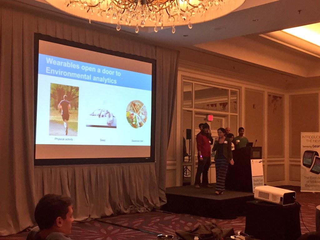 mitmghsamsung's tweet photo. NutriLog: diet analytics, without logging food, using wearable technologies #mobilehealthhack http://t.co/uVZ7SBXMDu