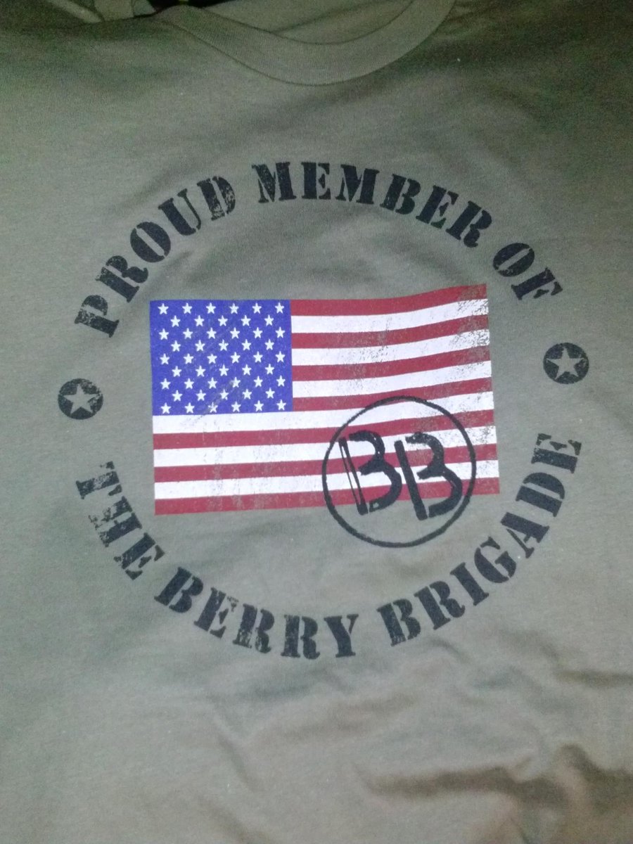 geezervision's tweet image. #HellzYeah Received my #BerryBrigade shirt today! #winning