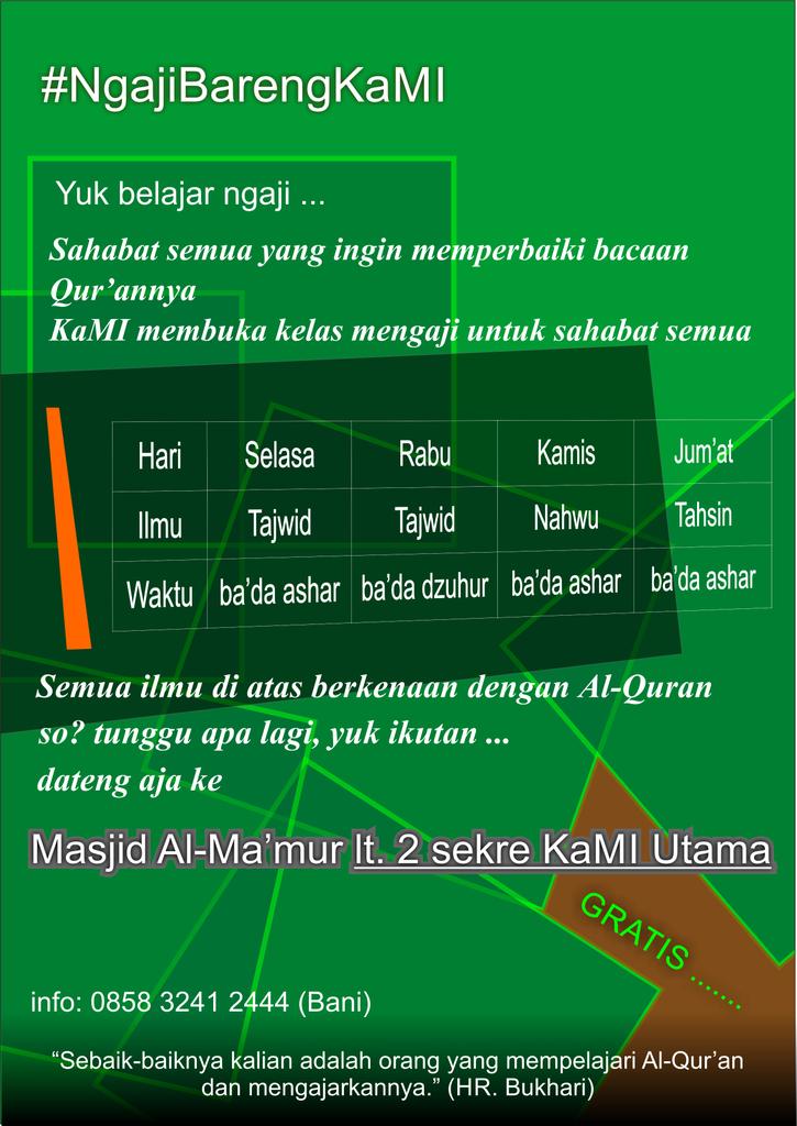 Yuk belajar ngaji :D #NgajiBarengKaMI  <a href="/MPM_UTama/">Majelis Permusyawaratan Mahasiswa</a> @PeMa_UTama <a href="/UTama/">Universitas Widyatama</a> <a href="/EC_UTama/">ENGLISH CLUB UTAMA</a> <a href="/semafbmutama/">SEMA FBM UTama</a> @semaFE_utama <a href="/UTama2014/">UTama Angkatan 2014</a>