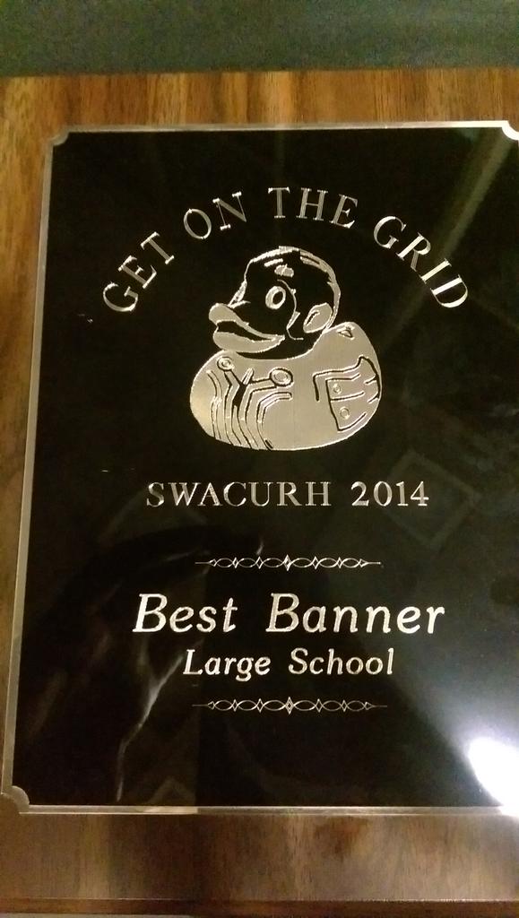 rha_uca's tweet photo. We are proud to announce that we are bringing home the award for Best Banner!! #SWACURH2014 #UCA #Rha http://t.co/lAZ43bAbPg