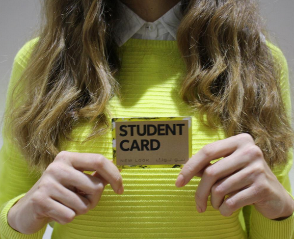 Ogle_It's tweet photo. @NewLookFashion #special offers 4 #students revealed using the @Ogle_It #augmentedreality app. Simply scan the card! http://t.co/zb8Os8NeOR