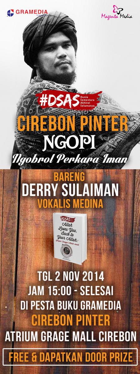 RedaksiMagenta's tweet photo. Ngopi w/@DerrySulaiman di #pestabuku @GramediaCirebon atrium @gragemall_crb @AboutCirebonID @infoMJLK @kotaindramayu http://t.co/SyLcT789Vx