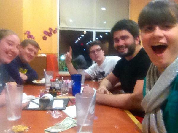 gholyfield_15's tweet photo. lol, but what is John doing? #familydinner #missingDan http://t.co/JjhOart5WX