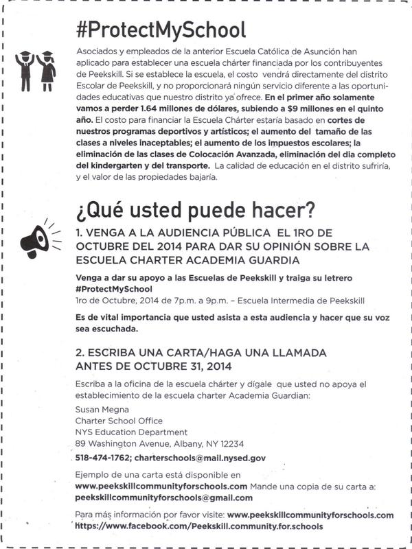 MaryAnnMcCarra's tweet image. #ProtectMySchool  Comments due in Albany by 10/31 Ms. S. Megna  email: charterschools@mail.nysed.edu   #PeekskillCSD