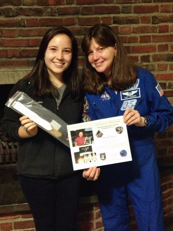 AliNikish's tweet photo. So lucky to meet @Astro_Cady tonight at @MIT ! She shared great stories about "everyday" life in space @NASA http://t.co/M3HJU9hg1j