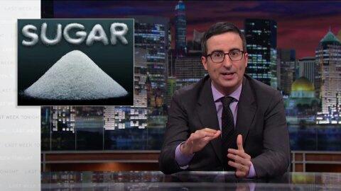 grist's tweet photo. John Oliver’s takedown of the sugar industry is pretty sweet http://t.co/PvsEZsxZHh http://t.co/WBmRcIDlqv
