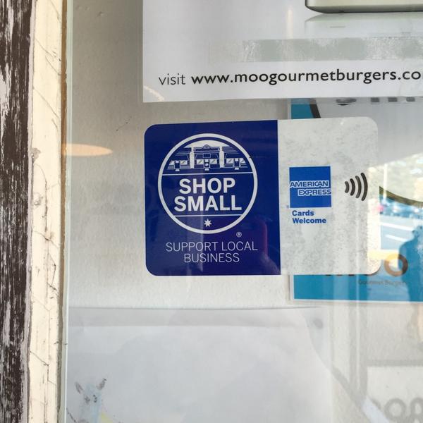 Leafsgirl77's tweet photo. Moo Burgers in Bondi is part of the Shop Small movement! #ADay2014 #ShopSmallAU #blueboxlife http://t.co/vaAHVwPchi