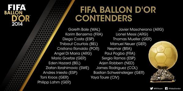 rawscone99's tweet photo. โ@TrustyTransfers: BREAKING: FIFA release Ballon d'Or 23-man shortlist. #NoSuarez http://t.co/4hxsBR9gx3โ no suarez? HUH