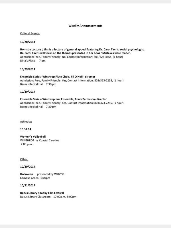 WinthropACAD025's tweet photo. Weekly announcements! http://t.co/nqYA4G5Sxb