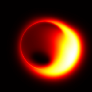 sciam's tweet photo. The black hole in new #film #Interstellar looks amazingly realistic http://t.co/OptOII5Y0Y #science http://t.co/Mae7Al0Okd