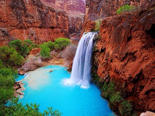OraYReflexiona's tweet photo. Cascada Havasu, Gran Canñon, Arizona. http://t.co/v95b1BAeou