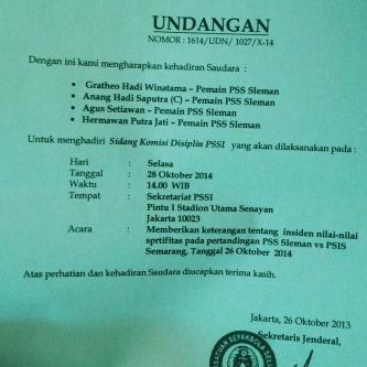 APPI_info's tweet photo. “@revolupssi: Liga bobrok,pemain2 yg dikorbankan oleh komdis. #sepakbolagajah #BongkarPSSI http://t.co/ImAIjFrRNO” template taun surat SALAH