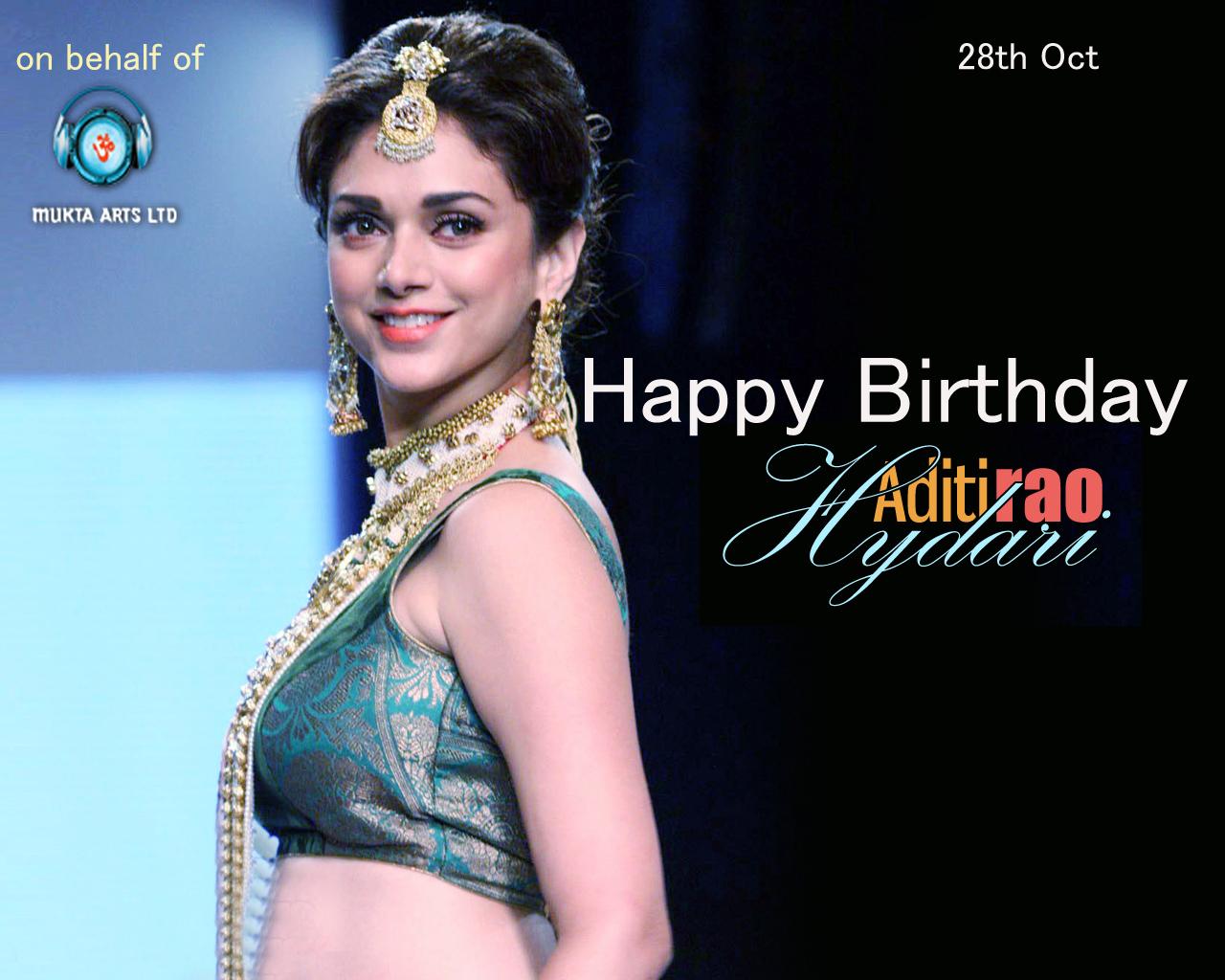 Wishing Aditi Rao Hydari a very Happy Birthday on behalf of Mukta Arts! 