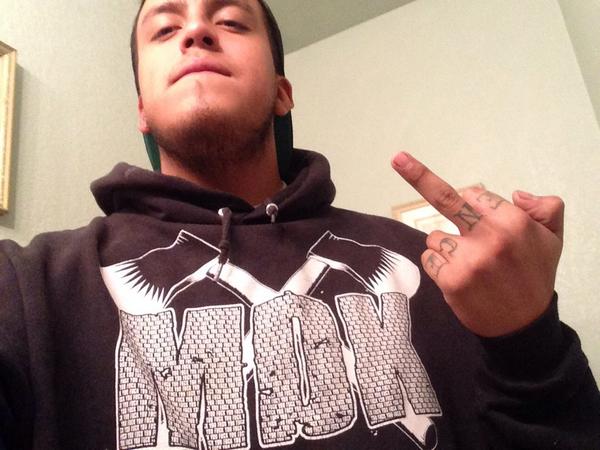 Daveedcuhh's tweet photo. Foos will still pay top dollar for this hoodie. So happy my girl gave it to me haha #MDK #Murderdeathkill @MDK760 http://t.co/LNgm0Ba86N