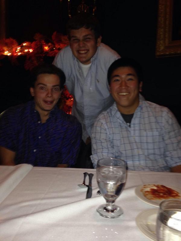 AndreLiou's tweet photo. These 2 are my best friends and I wouldn't trade them for anything else @D_Colombi11 @Conrad0069 http://t.co/jfOTarVNUA