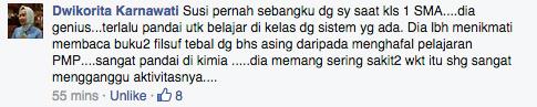 dalijo's tweet photo. Ttg SMA Bu Susi, ini ada komen dr Prof. Dwikorita Karnawati (moderator debat pilpres) yg kebetulan teman waktu SMA http://t.co/ZTrJuGkUVd