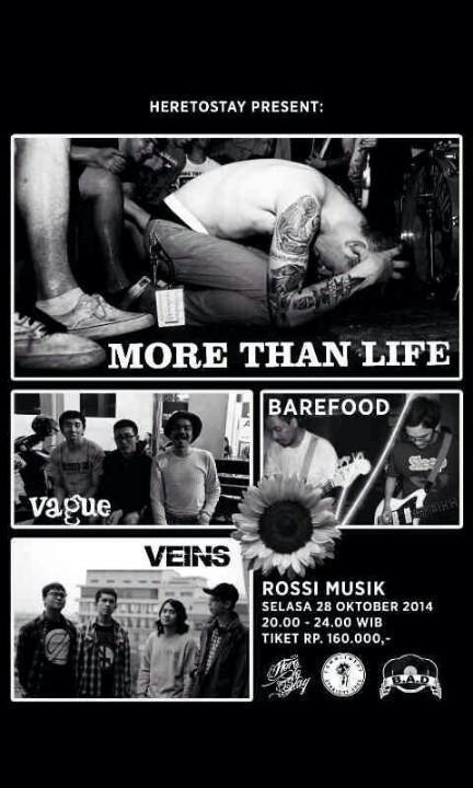 Tonight!! <a href="/MORETHANLIFE_/">More Than Life</a> Live at Rossi Musik Fatmawati w/ @xveinsx <a href="/barefood_/">BAREFOOD</a> <a href="/VagueMusic/">Vague</a> #MTLJKT