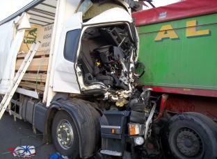 Driver trapped after two lorries crash on the A50 | Central - ITV News