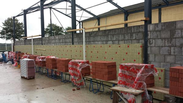 Despite the rain, the construction workers have made quite some progress!