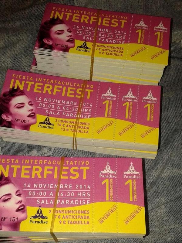 NachoCannalla's tweet photo. VENTA DE ENTRADAS PARA LA INTERFIEST!!! PEDIDME LA VUESTRA!!! http://t.co/rdNVYgYPWL