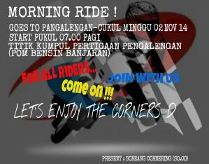 InsyaAllah mang, makasih udah ngajak. Tapi temen ada nikahan :D "<a href="/soreangcorner/">SOREANG CORNERING</a>: Merapat bro :D cc: <a href="/WGCornering/">Wolfs Gang Cornering</a> "