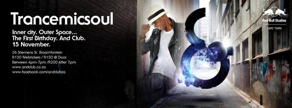 ANDClubZA's tweet photo. @Trancemicsoul @ And #TheFirstBirthday #InnerCityOuterSpace #AndClubStage
15.11.2014. RSVP: http://t.co/8XNSbdv8Ue http://t.co/Ecpq4cwyF6