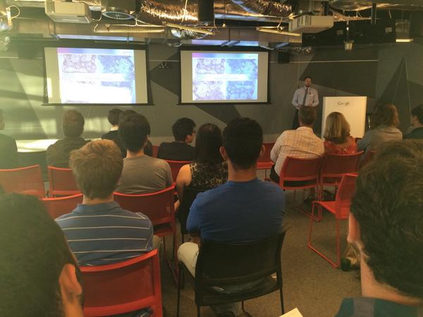 MAPUniMelb's tweet photo. Dr Shane Battye pitching @pathobindotcom the digital diagnosis solution #MAP14 #startupaus http://t.co/S8NYHOwbIy