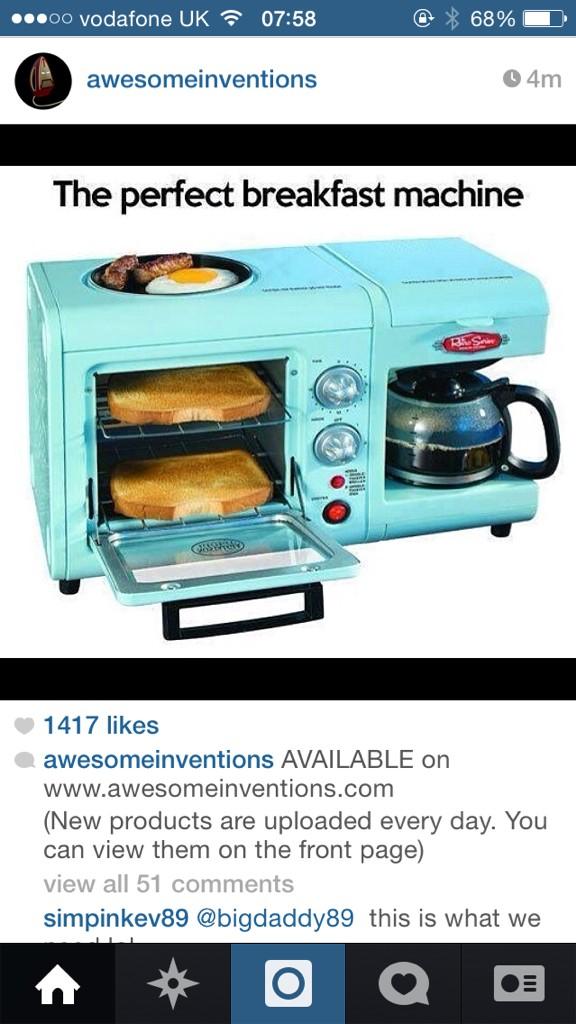 SuccessForB's tweet image. Great gadget #breakfastmachine