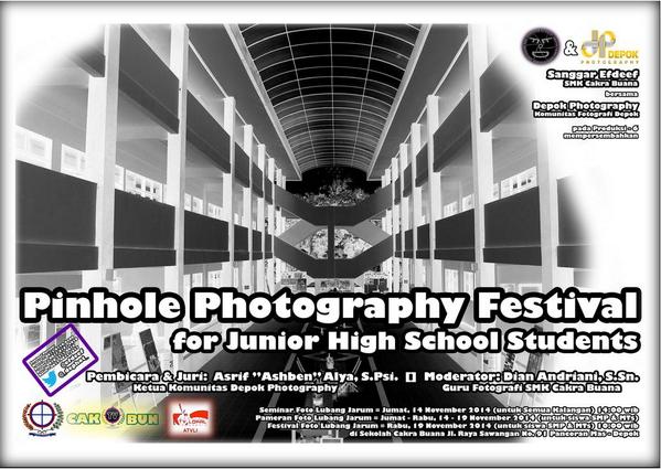 <a href="/PINHOLEjakarta/">pinholeATTACK</a> <a href="/sklhCakraBuana/">SEKOLAH CAKRA BUANA</a> boleh bgt kak…buat refernsi bagi siswa2smp yg jd peserta… :) ajak semua&amp;bawa karya ka