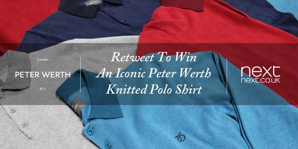 nextofficial's tweet photo. RT to #WIN a classically cool Peter Werth Knitted Polo £49 http://t.co/Y6SjXGNk2C. Ts&amp;Cs: http://t.co/kMb1TGuoAG http://t.co/FR4aZE93eU