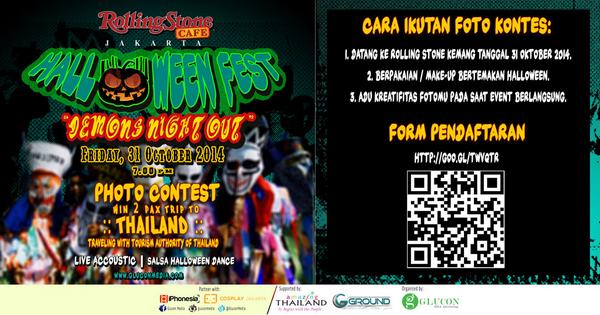 friscaoctariza's tweet photo. Kontes foto #Halloween Fest menggunakan smartphone, hadiahnya 2 tiket PP ke #Thailand berikut Akomodasi *o* http://t.co/DQtkOnmBpe