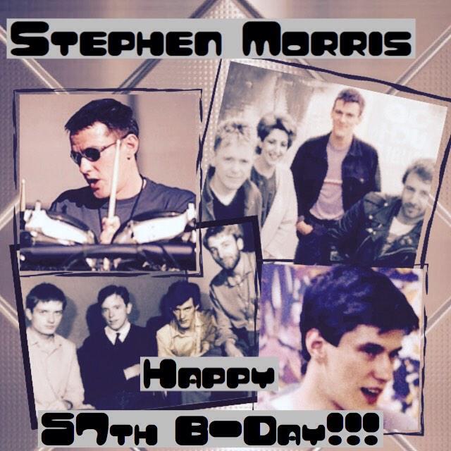 Stephen Morris 

( D of Joy Division, New Order, The Other Two )

Happy 57th Birthday !!!  