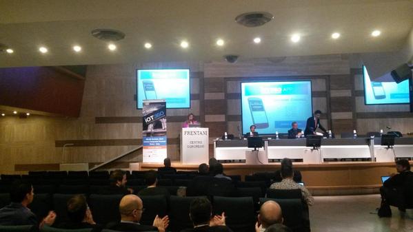 EAI_IoT's tweet photo. Just starting #IOT360 opening at Auditorim! See you all here! #IoT http://t.co/RpQmEMclnZ