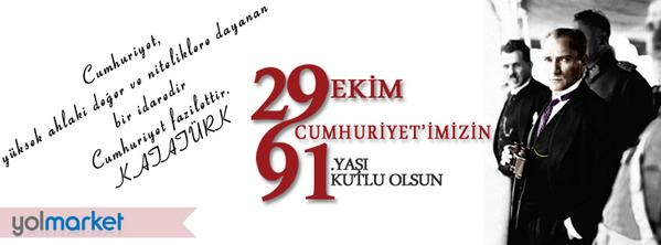 CUMHURİYETİMİZİN 91.YAŞI KUTLU OLSUN.