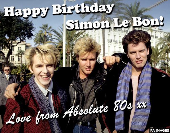 See Happy birthday to Duran Durans Simon Le Bon! (Any excuse to post a photo,ahem...) 