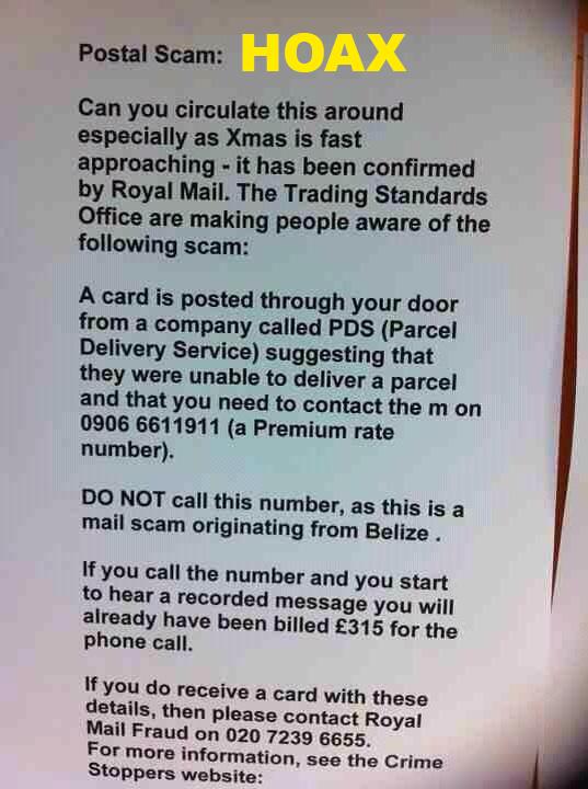 It’s that time of year again that this hoax starts spreading. Find out the truth:ow.ly/DrJs7
