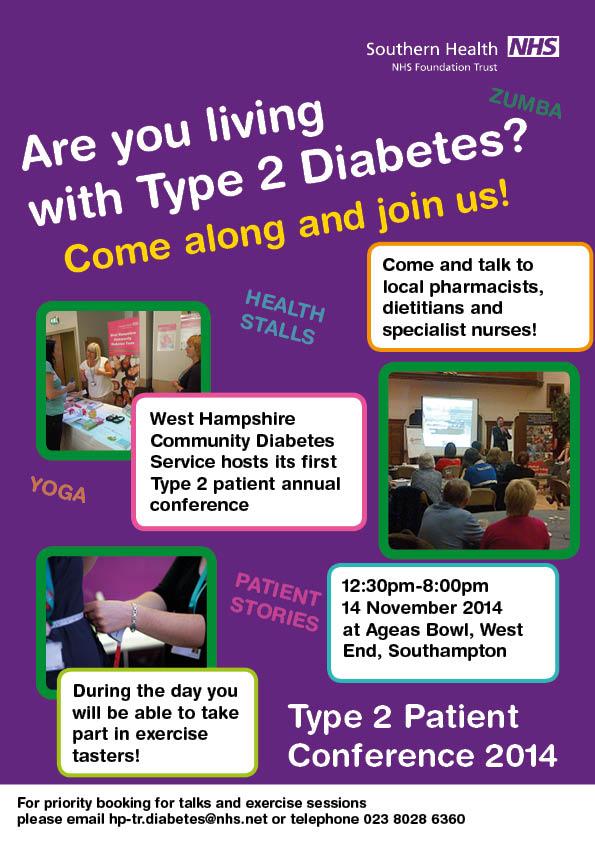 Living in Hampshire with Type 2 Diabetes? Join us at our first Type 2 Patient Conference! <a href="/sugarbuddies/">sugarbuddies</a>