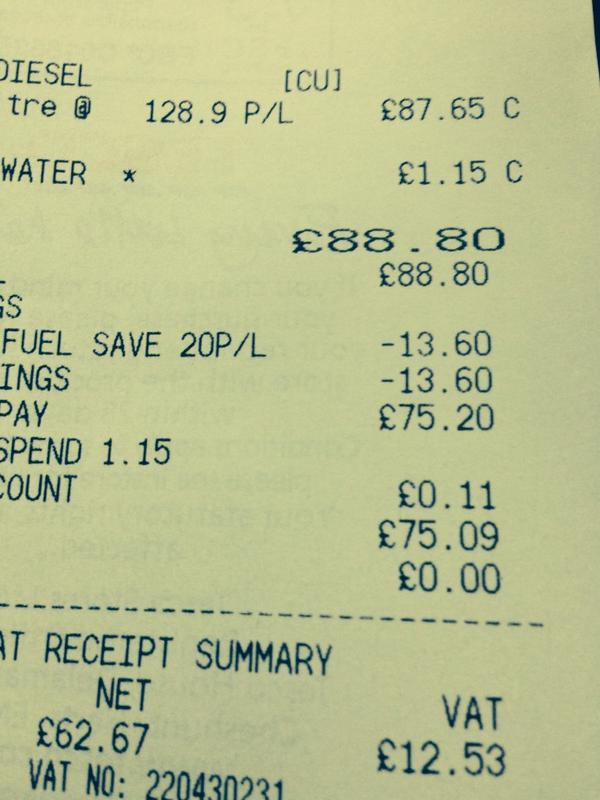 SeanPurnell1's tweet image. Just saved over £13 on filling up thanks @TescoClubcardUK #fuelsave @tescoflitwick
