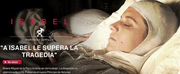 rtve's tweet photo. #Isabel34 Ayer a Isabel le superó la tragedia tras la muerte de Miguel de la Paz > PLAY http://t.co/PpNN7y77E3 http://t.co/pBW2IibcL9